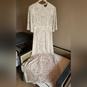 Needle & Thread Stunning Cream Beaded Prom/Wedding Dress